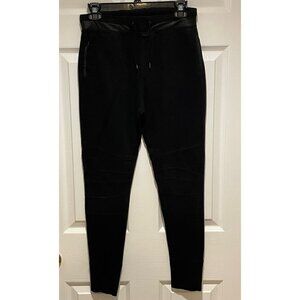 Zara Black Stretch Elastic Waist Drawstring Women's Jogger Pants Size S